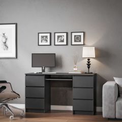 МОРИ МС-2 Стол 6 ящиков (графит) в Нижневартовске - nizhnevartovsk.mebel24.online | фото