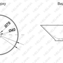 Накладная раковина melana mln-7020-b1+b18 (t4006hb1+b18 ) (сине-черная) в Нижневартовске - nizhnevartovsk.mebel24.online | фото 2