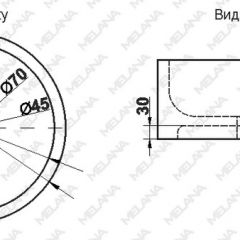 Накладная раковина melana mln-7076b (черная) в Нижневартовске - nizhnevartovsk.mebel24.online | фото 2