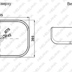 Накладная раковина melana mln-a419-cbk-m черная матовая в Нижневартовске - nizhnevartovsk.mebel24.online | фото 2