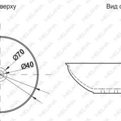 Накладная раковина melana mln-t4029-b15 в Нижневартовске - nizhnevartovsk.mebel24.online | фото 2