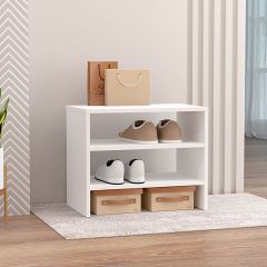 Обувница открытая 550 (ЛДСП белый) в Нижневартовске - nizhnevartovsk.mebel24.online | фото