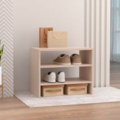 Обувница открытая 550 (ЛДСП Ясень светлый) в Нижневартовске - nizhnevartovsk.mebel24.online | фото