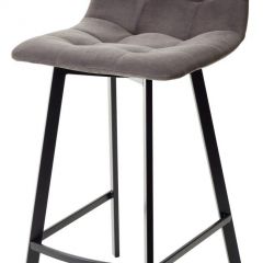 Полубарный стул CHILLI-QB SQUARE графит #14, велюр / черный каркас (H=66cm) М-City в Нижневартовске - nizhnevartovsk.mebel24.online | фото