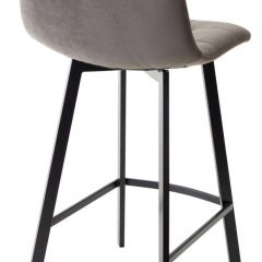 Полубарный стул CHILLI-QB SQUARE графит #14, велюр / черный каркас (H=66cm) М-City в Нижневартовске - nizhnevartovsk.mebel24.online | фото 2