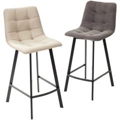 Полубарный стул CHILLI-QB SQUARE графит #14, велюр / черный каркас (H=66cm) М-City в Нижневартовске - nizhnevartovsk.mebel24.online | фото 5