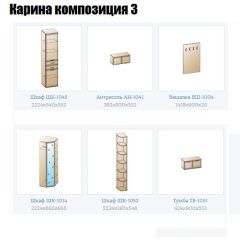 Прихожая Карина (модульная) в Нижневартовске - nizhnevartovsk.mebel24.online | фото 8