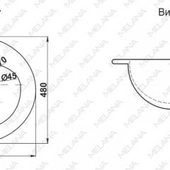 Раковина MELANA MLN-308 в Нижневартовске - nizhnevartovsk.mebel24.online | фото 2