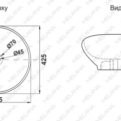 Раковина MELANA MLN-7026 в Нижневартовске - nizhnevartovsk.mebel24.online | фото 2