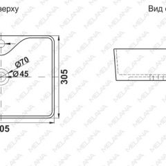 Раковина MELANA MLN-7291X в Нижневартовске - nizhnevartovsk.mebel24.online | фото 2