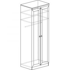Шкаф для одежды №609 Инна Денвер темный в Нижневартовске - nizhnevartovsk.mebel24.online | фото 3