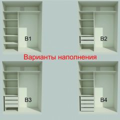 Шкаф-купе 1500 серии NEW CLASSIC K2+K2+B2+PL2(2 ящика+1 штанга+1 полка) профиль «Капучино» в Нижневартовске - nizhnevartovsk.mebel24.online | фото 7