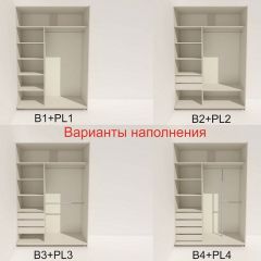 Шкаф-купе 1600 серии SOFT D1+D3+B2+PL1 (2 ящика+1штанга) профиль «Графит» в Нижневартовске - nizhnevartovsk.mebel24.online | фото 5