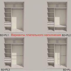 Шкаф-купе 1700 серии SILVER S3+S4+B2+PL4 (2 ящика+F обр.штанга) профиль «Серебро» в Нижневартовске - nizhnevartovsk.mebel24.online | фото 6