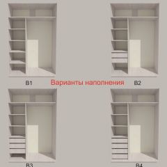 Шкаф-купе 1700 серии SILVER S4+S3Z+B2+PL1 (2 ящика+1 штанга) профиль «Серебро» в Нижневартовске - nizhnevartovsk.mebel24.online | фото 5