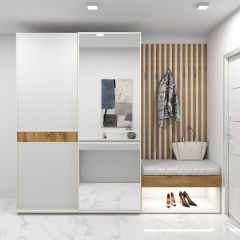 Шкаф-купе 1800 серии SOFT D6+D4+B2+PL2 (2 ящика+1штанга+1 полка) профиль «Капучино» в Нижневартовске - nizhnevartovsk.mebel24.online | фото