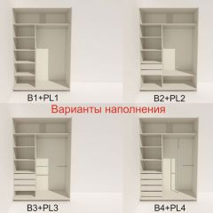 Шкаф-купе 1800 серии SOFT D6+D6+B2+PL3 (2 ящика+2штанги) профиль «Капучино» в Нижневартовске - nizhnevartovsk.mebel24.online | фото 6