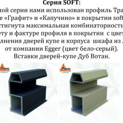 Шкаф-купе 1800 серии SOFT D6+D6+B2+PL3 (2 ящика+2штанги) профиль «Капучино» в Нижневартовске - nizhnevartovsk.mebel24.online | фото 12