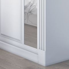 Шкаф-купе 2450 серии NEW CLASSIC K6Z+K1+K6+B22+PL2 (по 2 ящика лев/прав+1 штанга+1 полка) профиль «Капучино» в Нижневартовске - nizhnevartovsk.mebel24.online | фото 5