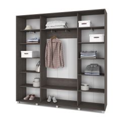 МАРТИН Шкаф-купе с зеркалом Анкор темный (2200*450) М422 в Нижневартовске - nizhnevartovsk.mebel24.online | фото 2