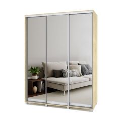 РОЛАНД Шкаф-купе с зеркалами Ирландский дуб (450*1700) Р473 в Нижневартовске - nizhnevartovsk.mebel24.online | фото