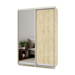 РОЛАНД Шкаф-купе с зеркалом Ирландский дуб (450*1500) Р452 в Нижневартовске - nizhnevartovsk.mebel24.online | фото 2