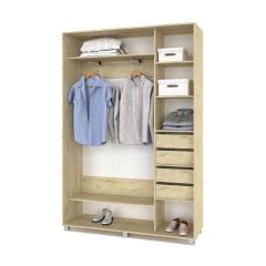 РОЛАНД Шкаф-купе с зеркалом Ирландский дуб (450*1700) Р472 в Нижневартовске - nizhnevartovsk.mebel24.online | фото 4