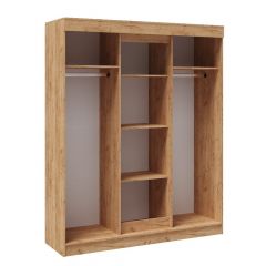Шкаф-купе ТВИСТ Белый/Дуб юкон в Нижневартовске - nizhnevartovsk.mebel24.online | фото 2