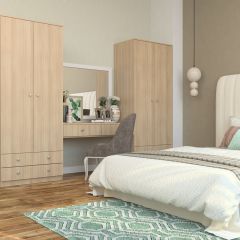 Шкаф Нина (М6) Ясень шимо светлый в Нижневартовске - nizhnevartovsk.mebel24.online | фото