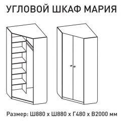 Шкаф угловой Мария 880*880 (ЛДСП 1 кат.) в Нижневартовске - nizhnevartovsk.mebel24.online | фото 2