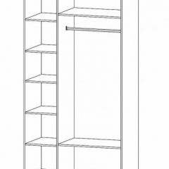 ГАММА Спальный гарнитур (модульный) дуб вотан в Нижневартовске - nizhnevartovsk.mebel24.online | фото 13