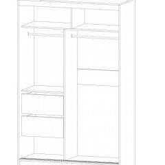 ВЕРОНА Шкаф-купе 1400 (ясень шимо комб.) в Нижневартовске - nizhnevartovsk.mebel24.online | фото 2