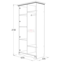 Спальный гарнитур Ольга-1Н (модульная) в Нижневартовске - nizhnevartovsk.mebel24.online | фото 3