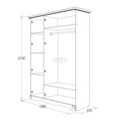 Спальный гарнитур Ольга-1Н (модульная) в Нижневартовске - nizhnevartovsk.mebel24.online | фото 5