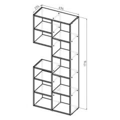 Стеллаж Элемент-2 (белый) в Нижневартовске - nizhnevartovsk.mebel24.online | фото 6