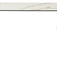 Стол BRONTE 220 KL-188 Контрастный мрамор матовый, итальянская керамика/ Шампань, ®DISAUR в Нижневартовске - nizhnevartovsk.mebel24.online | фото 2