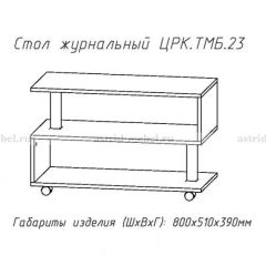 Стол журнальный №23 в Нижневартовске - nizhnevartovsk.mebel24.online | фото 4