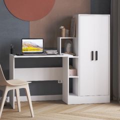 Стол компьютерный СКМ-1 ЛДСП Белый в Нижневартовске - nizhnevartovsk.mebel24.online | фото