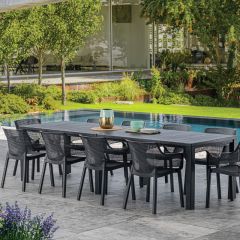 Стол раскладной Джули (Julie Double table 2 configurations) Графит в Нижневартовске - nizhnevartovsk.mebel24.online | фото 5