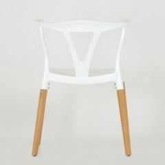 Стул Barneo N-218 Wishbone интерьерный кухонный белый в Нижневартовске - nizhnevartovsk.mebel24.online | фото 2