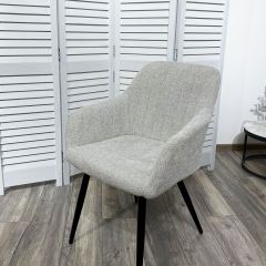 Стул BRANDY WZ2042-19 галечный серый фактурный велюр/ черный каркас М-City в Нижневартовске - nizhnevartovsk.mebel24.online | фото 5