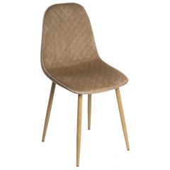 Стул на металлокаркасе на металлокаркасе Capri dark beige / wood в Нижневартовске - nizhnevartovsk.mebel24.online | фото 10