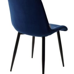 Стул CHIC BLUVEL-86 NAVY BLUE / черный каркас М-City в Нижневартовске - nizhnevartovsk.mebel24.online | фото 3