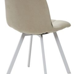 Стул CHILLI SQUARE UF860-01B бежевый, ткань/ белый каркас М-City в Нижневартовске - nizhnevartovsk.mebel24.online | фото 2
