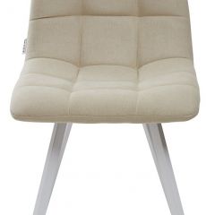Стул CHILLI SQUARE UF860-01B бежевый, ткань/ белый каркас М-City в Нижневартовске - nizhnevartovsk.mebel24.online | фото 3
