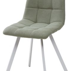 Стул CHILLI SQUARE UF860-11B мятный, ткань/ белый каркас М-City в Нижневартовске - nizhnevartovsk.mebel24.online | фото