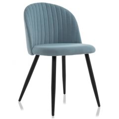 Стул на металлокаркасе Gabi 1 light blue / black в Нижневартовске - nizhnevartovsk.mebel24.online | фото