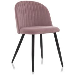 Стул на металлокаркасе Gabi 1 light purple / black в Нижневартовске - nizhnevartovsk.mebel24.online | фото