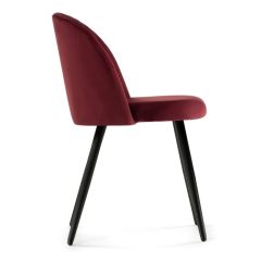 Стул на металлокаркасе Gabi 1 wine red / black в Нижневартовске - nizhnevartovsk.mebel24.online | фото 2