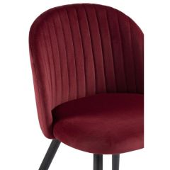 Стул на металлокаркасе Gabi 1 wine red / black в Нижневартовске - nizhnevartovsk.mebel24.online | фото 4